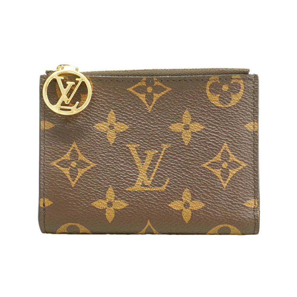 Louis Vuitton Monogram Portefeuille Lisa Wallet M83605 Blue Olympe Women's